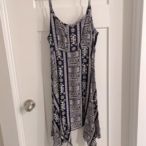 Adam Levine Blue Summer Dress Juniors Medium